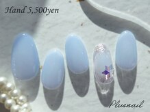 プラスネイル 北千住東口店(PLUS NAIL)/【3266】冬っぽチークネイル☆
