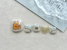 オル('olu)/フットネイル/ミラーネイル