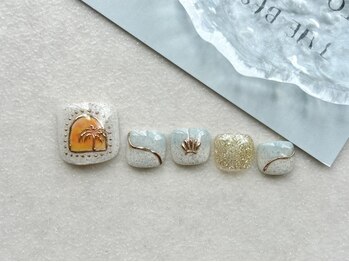 オル('olu)/フットネイル/ミラーネイル