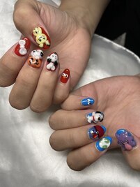 贅沢3Dハロウィンネイル