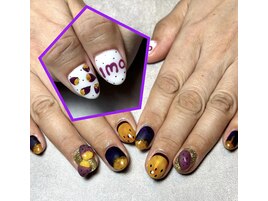 お芋ネイル　3Dネイル