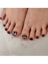 フット　親指アート