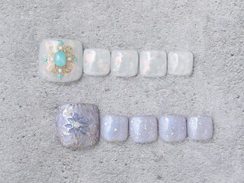 ジャミーラ(Jamila)/手描きアート＋ワンカラー