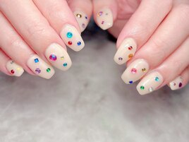 定額！カラフルストーンネイル