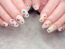 定額！カラフルストーンネイル