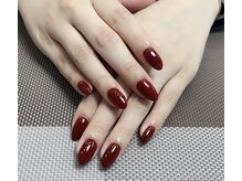 メオネイル(MEO NAIL)/ボルドーワンカラーネイル