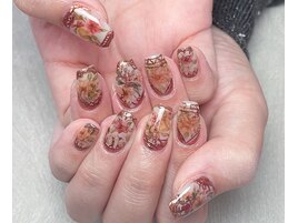 アンティークフラワーネイル