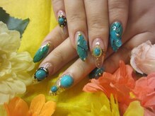 リングアリング(Ring a Ring)/ターコイズネイル