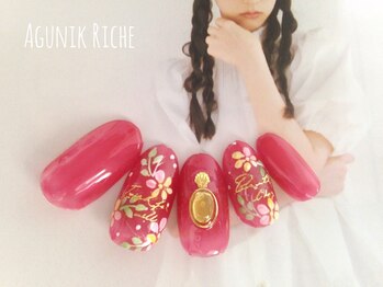 アグニークリッシェ(Agunik Riche)/【フラワーネイル】