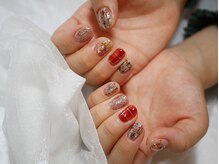 リットネイル(Lit nail)/tweed×check
