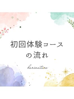 ハリナチュレ 神戸元町店/★☆初回体験コースの流れ☆★