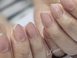 スキニーフレンチ夏色ネイル♪