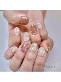 ぷっくりネイル