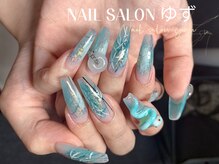 ゆず/手書き水彩　国風