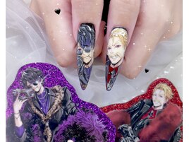 痛ネイル 推しネイル ロング