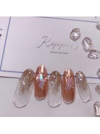 夏ミラーネイル