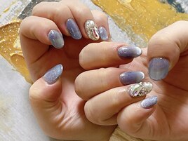 マグネット　埋め尽くしネイル