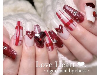 チェス(chess)/バレンタインネイル