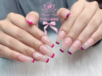 ナナネイル アメ村心斎橋店(NaNa Nail)/長さ出し/持ち込みOK/アート10本