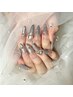 こんなネイルしたい方に！！ロングスカルプ10本長さだし