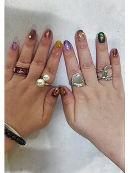 リアン(LIEN)/秋っぽニュアンスネイル