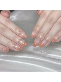 マグ×グラデーションネイル