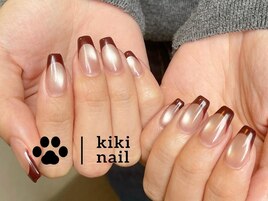 うる艶フレンチ/冬ネイル