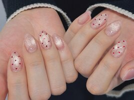 バレンタインネイル