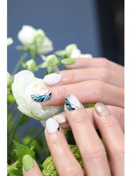 キダチ(Kidati)/大人クールプッチ柄ネイル