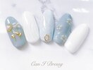 ガーリーフラワーネイル￥9000