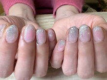 アミュリー ネイル アトリエ(Amury nail atelier)/雪の結晶 チークネイル オーロラ