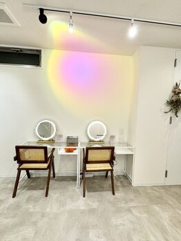 エトラ 渋谷(etora)/店内雰囲気/メイクブース