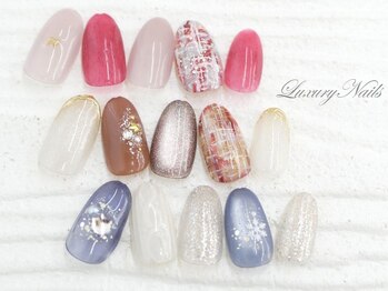 ラグジュアリー ネイルズ(Luxury Nails)の写真/【パラジェル導入サロン】上質ネイルを提供☆指先に美の魔法をかける高リピート率!幅広い定額コ-ス♪