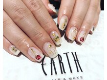 アース コアフュールボーテ 上尾店(EARTH coiffure beaute)/ワイヤーのアートネイル15000円