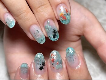 レディグリッター(Lady glitter)/キラキラブルー金魚