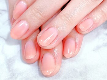 カノンネイル(canon.nail)/自爪風なグラデーションネイル