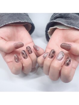 カーティシー(COURTESY)/【AKIHO】leopard nail