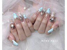 ミンズネイル(minsnail)/長さ出しフレンチネイル