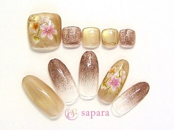 津田沼ネイルサロン サパラ(sapara)/ハンドフットセット定額¥11,499