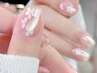 【迎春人気定番】 早春トレンド・うるうる水桜ネイル　平日¥5980/休日+¥550