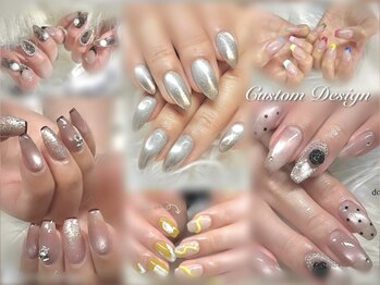 ビアンカ 天神大名店(Bianca)の写真/理想のネイルが見つかる♪トレンドをMIXしたデザインが人気！【定額デザインコース¥6600~¥8800】