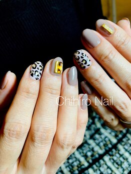 チヒロネイル/ヒョウ柄ネイル