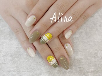 エリナネイルサロン池袋(Alina Nail Salon)/チェックネイル