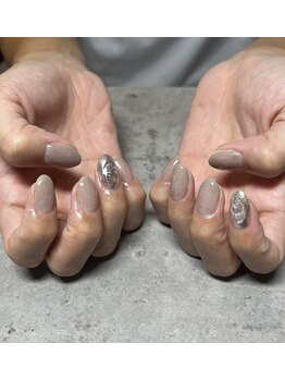 ロア ネイル(Loa_Nail)/ミラーネイル