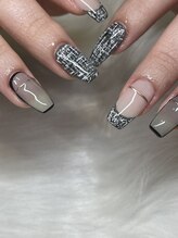 ネイルキュージュウサン(Nail 93)/ツイードネイル