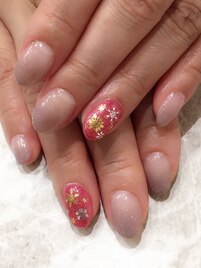 グレージュ×スノーフレーク