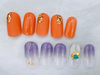 ネイルサロン 爪吉/ポイントアートで華やかに♪