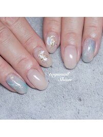 ナチュラルターコイズネイル