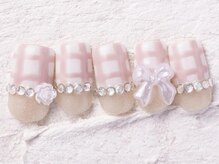 ジェミーネイル エビス(Jemiy nail ebisu)/チェックフレンチ13920yen