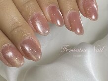 フェミニンネイル(Feminine Nail)/自爪育成♪マグネットネイル